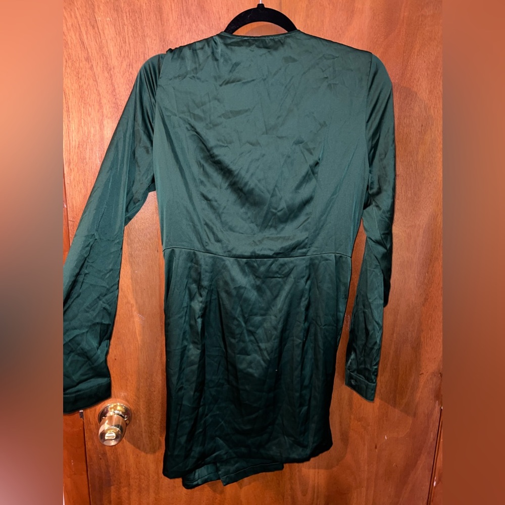 Emerald green dress